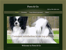 Tablet Screenshot of paws-and-go.com